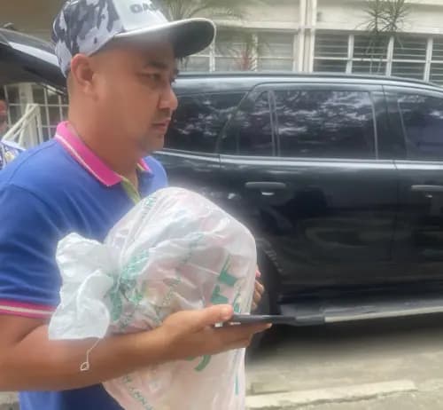 Donation of goods for typhoon victims