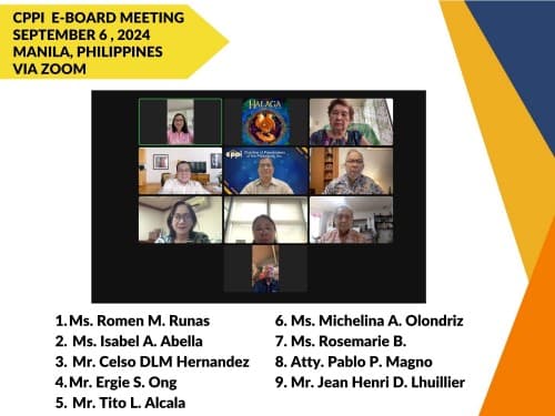 CPPI E-Board Meeting - September 6, 2024