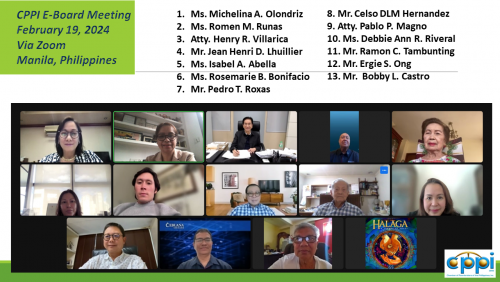 CPPI Board Meeting February 19, 2024