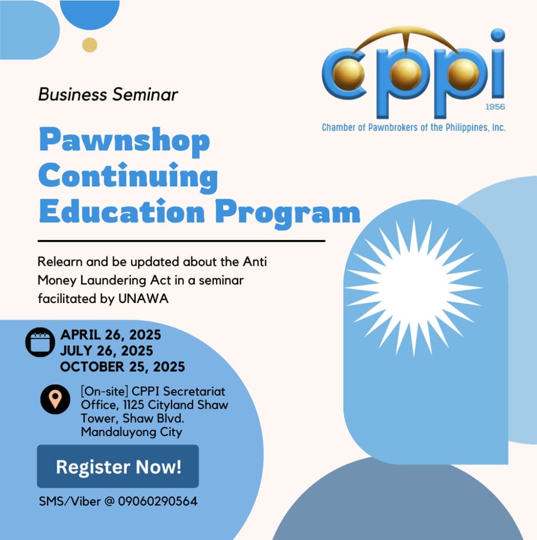 Business Seminar: Pawnshop continuing education program